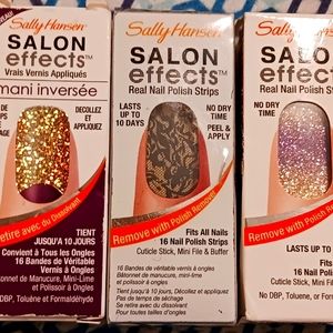 Sally Hansen Salon effects real nail polish strips.